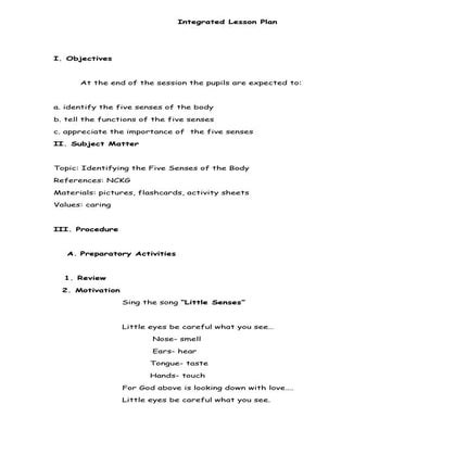 Integrated lesson plan (2)