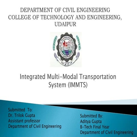 Integrated multi modal transportation system 