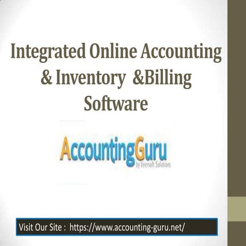 Integrated online accounting & inventory  &billing software