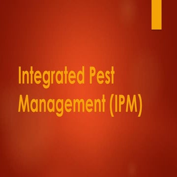 Integrated Pest Management (IPM)