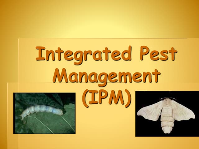 IPM:- Integrated Pest Management | PPTX