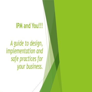 Integrated Pest Management (IPM) | PPTX