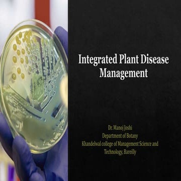 Integrated plant disease management