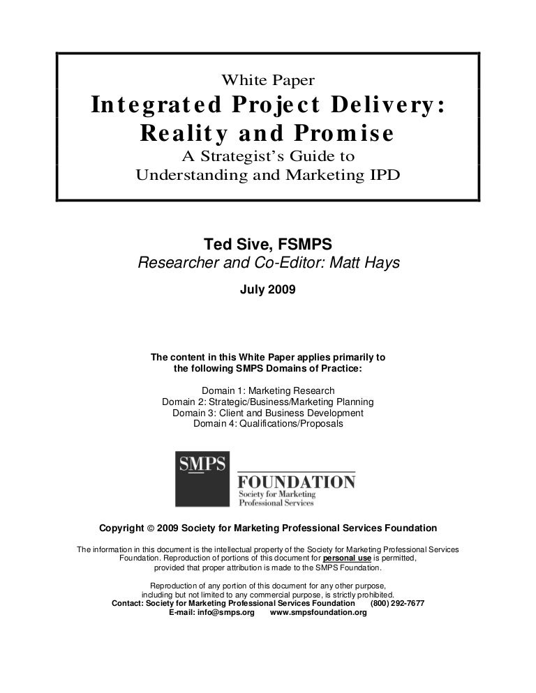 Project delivery thesis picture