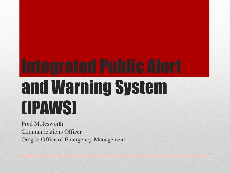 The Warning And Information System For The Public – CYCF