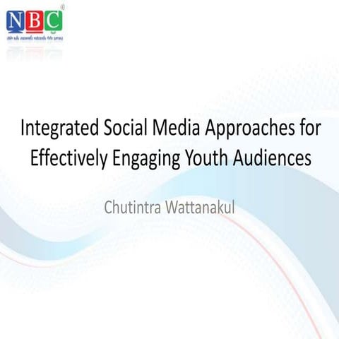 Integrated social media approaches for effectively engaging youth