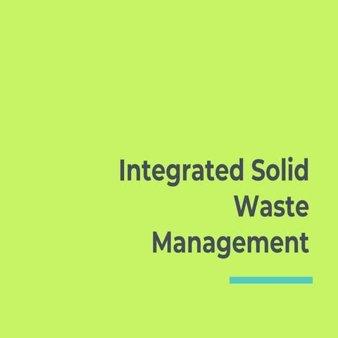 Integrated solid waste managemet of bangalore