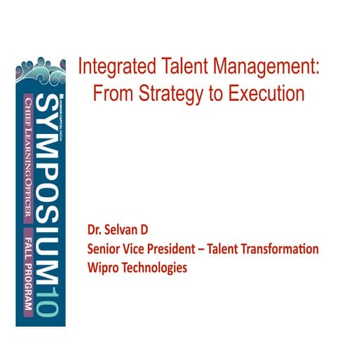 Integrated Talent Management: Strategy to Action