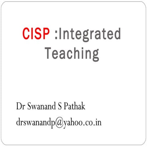 Integrated teaching