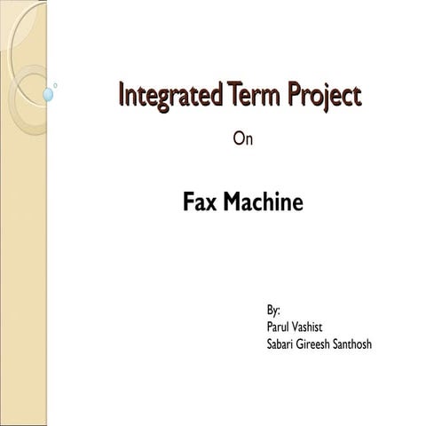 Fax Machines | PPT