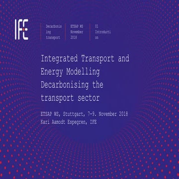 Integrated Transport and Energy Modelling | PDF
