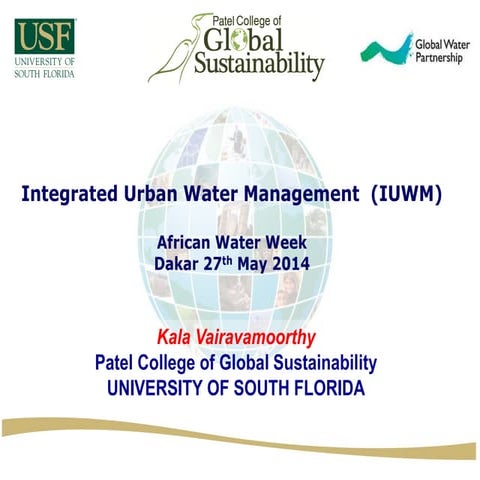 Integrated Urban Water Management, by Kala Vairavamoorthy