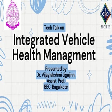 Integrated Vehicle Health Management IVHM