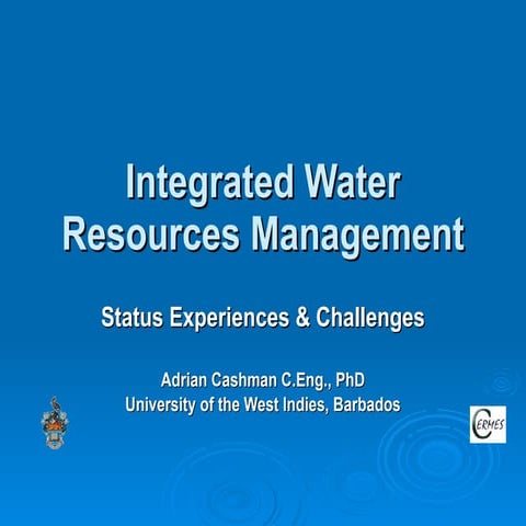 Integrated Water Resources Management