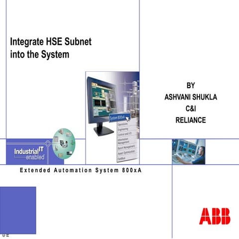 DCS FIELDBUS Integrate hse subnet 