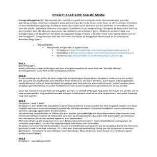 Verslag Presentatie Elisa: Documents