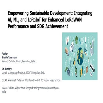 Integrating AI, ML, and LoRaIoT for Enhanced LoRaWAN Performance and SDG Achi...