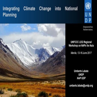 Integrating climate change into national planning