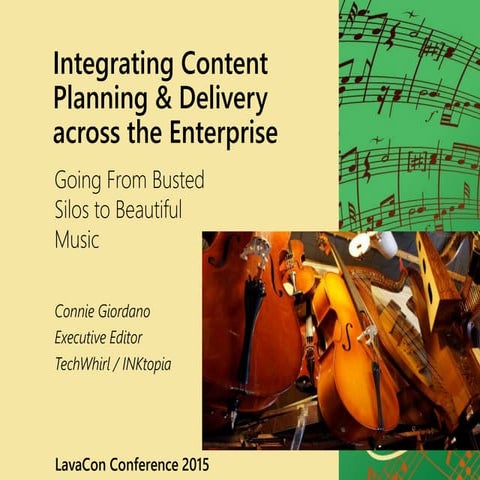Integrating Content Planning and Delivery across the Enterprise