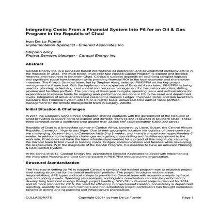 Integrating cost and schedule in p6 - Oracle Primavera P6 Collaborate ...