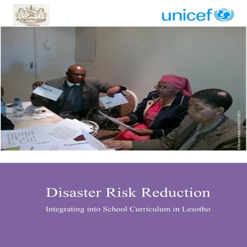 Integrating disaster risk reduction into curriculum in Lesotho by munas kalden