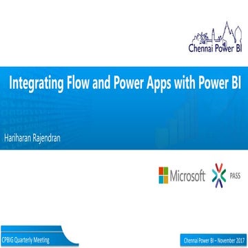 Integrating flow and power apps with power bi