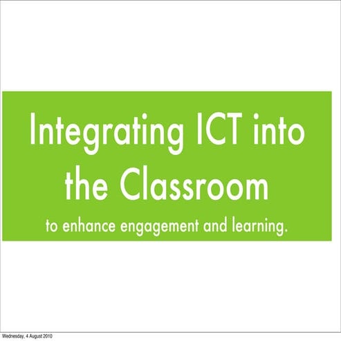Integrating ict into classroom