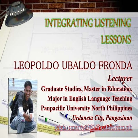Integrating listening lessons