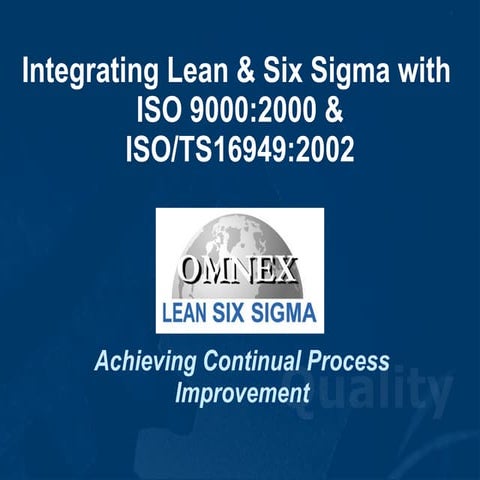 Integrating lssiso9ts