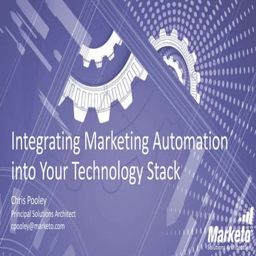 Integrating Marketing Automation into Your Technology Stack