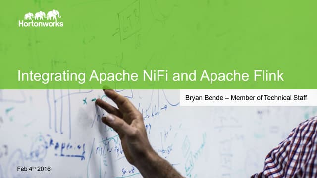 Integrating Apache NiFi and Apache Flink
