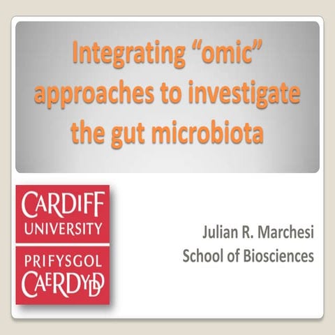 Integrating omic approaches to investigate the gut microbiota, School of Bios...