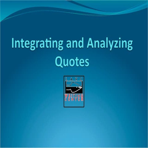 Integrating quotes