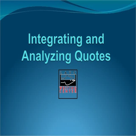 Integrating Quotes
