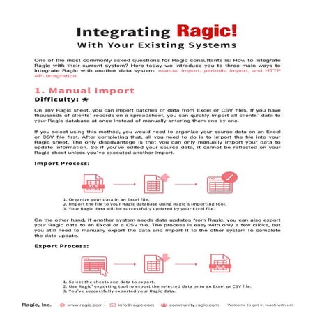 Integrating Ragic With Your Existing Systems