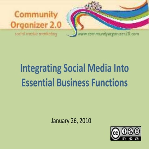 Integrating Social Media Into Business Functions