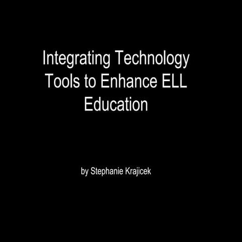Integrating Technology to Enhance ESL Education