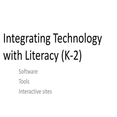Integrating technology with literacy