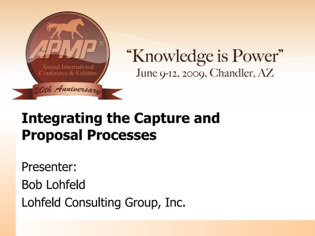 Integrating The Capture And Proposa...