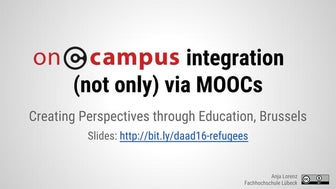 oncampus integration (not only) via MOOCs