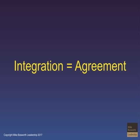 Integration Agreement