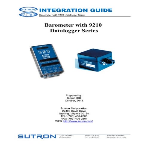 Integration guide accubar barometric pressure sensor manual Circuit Diagram