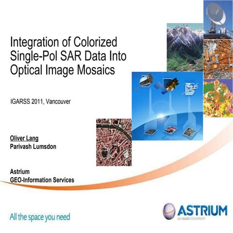 Integration of Colorized Single-Pol SAR Data Into Optical Image Mosaics.ppt