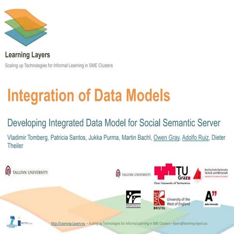 Integration data models, Learning Layers project meeting in Bremen