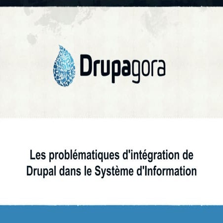Integration Drupal systemes d'informations