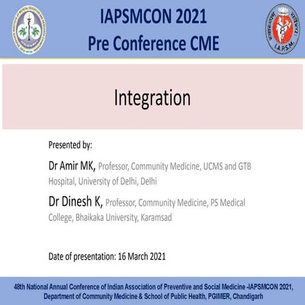 Integration in Competency based medical education