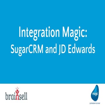 Integration Magic: SugarCRM and JD Edwards