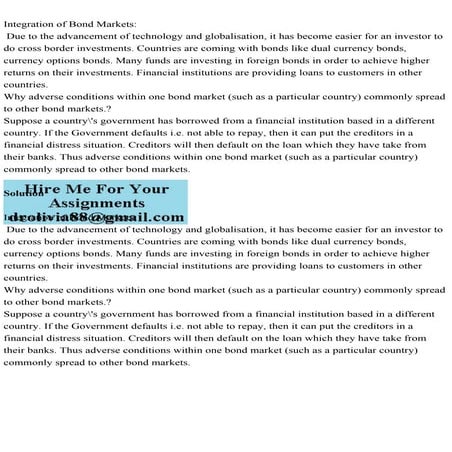 Integration of Bond Markets Due to the advancement of technology .pdf