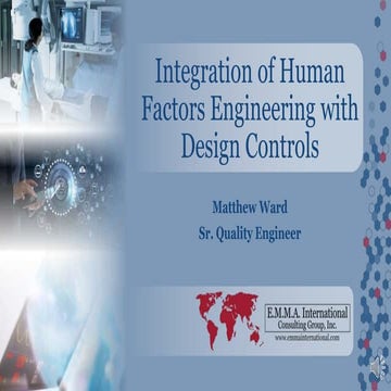 HUMAN FACTORS ENGINEERING (HFE) | PDF