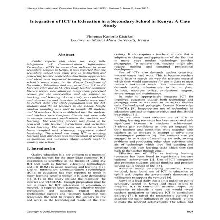 Integration of ICT in Education in a Secondary School in Kenya A Case.pdf
